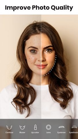 Face Makeup Cam — Photo Editor для Android — скриншот 1