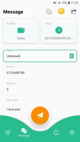 Fake Call and Sms для Android — скриншот 4