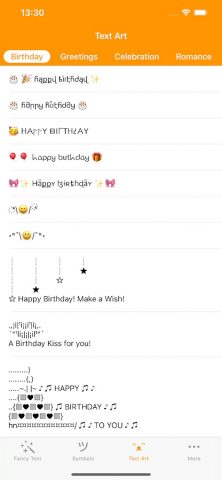 Fancy Text Symbols для Android — скриншот 4
