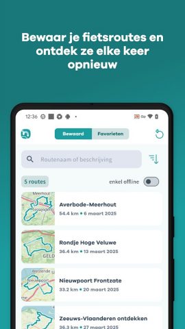 Fietsknooppunt для Android — скриншот 5