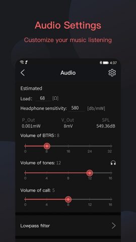 FiiO Control для Android — скриншот 4