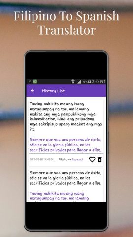 Filipino To Spanish Translator для Android — скриншот 5