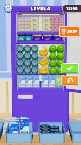 Fill Up Fridge：Organizing Game для Android — скриншот 3
