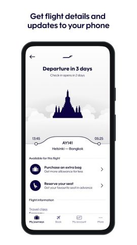 Finnair для Android — скриншот 2