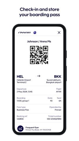 Finnair для Android — скриншот 3