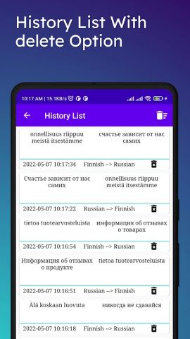 Finnish To Russian Translator для Android — скриншот 4