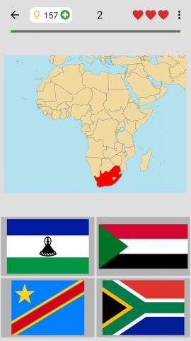 Флаги всех стран мира — Игра для Android — скриншот 2