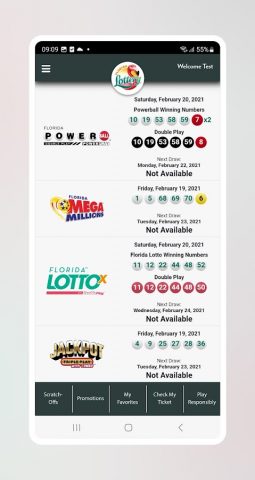Florida Lottery для Android — скриншот 2