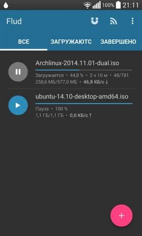 Flud — Торрент Клиент для Android — скриншот 2