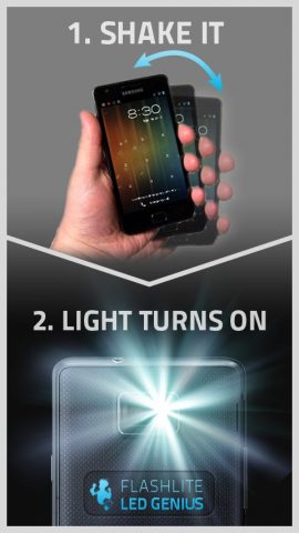 Фонарик LED Genius для Android — скриншот 1