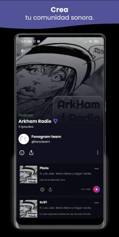 Fonogram Audiolibros y Podcast для Android — скриншот 4