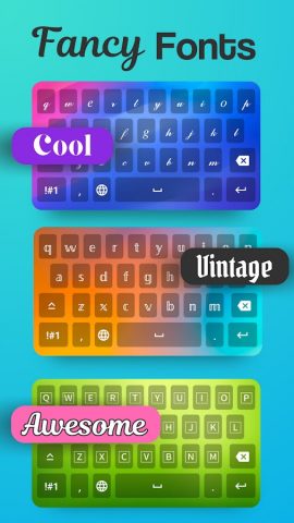 Fonts: Cool Keyboard Themes для Android — скриншот 1