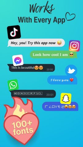 Fonts: Cool Keyboard Themes для Android — скриншот 4