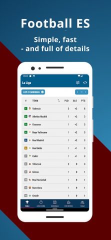 Football ES 1 для Android — скриншот 1