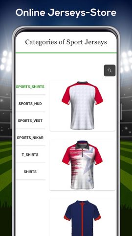 Football Jersey Maker- T Shirt для Android — скриншот 2