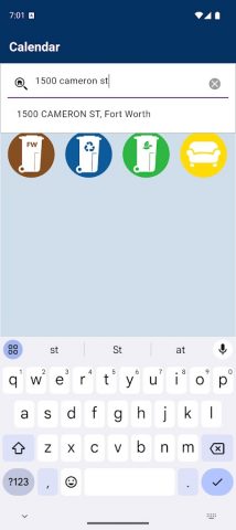 Fort Worth Garbage & Recycling для Android — скриншот 2