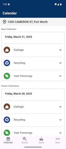 Fort Worth Garbage & Recycling для Android — скриншот 3