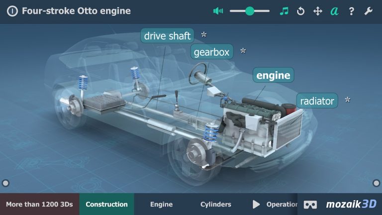 Four-stroke Otto engine 3D для Android — скриншот 1