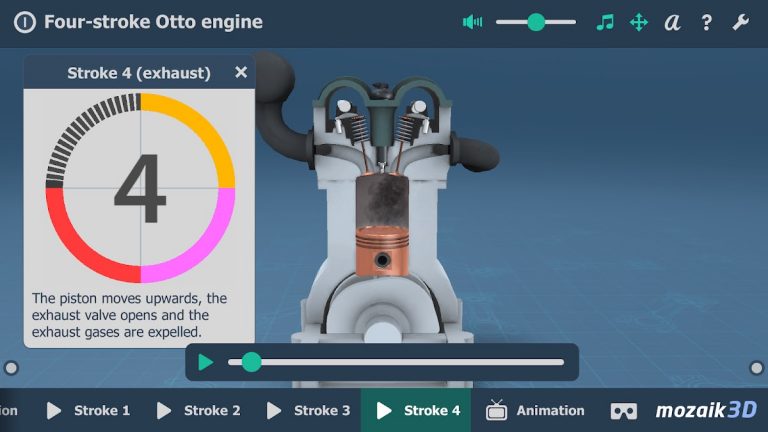 Four-stroke Otto engine 3D для Android — скриншот 4