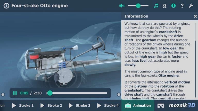 Four-stroke Otto engine 3D для Android — скриншот 5