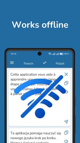 French Polish Translator для Android — скриншот 3