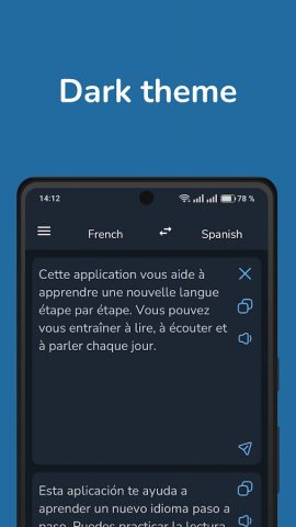 French Spanish Translator для Android — скриншот 4