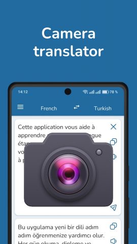 French Turkish Translator для Android — скриншот 2
