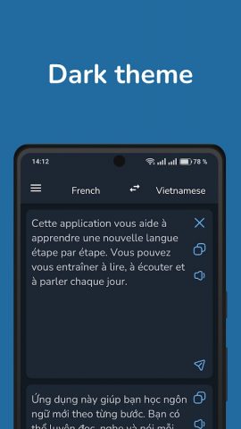 French Vietnamese Translator для Android — скриншот 4