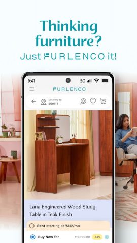 Furlenco: Rent & Buy Furniture для Android — скриншот 1