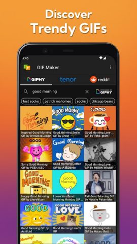 GIF редактор, GIF в видео для Android — скриншот 4