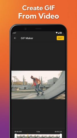 GIF редактор, GIF в видео для Android — скриншот 5