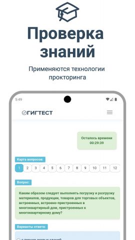 ГИГТЕСТ для Android — скриншот 5