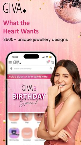 GIVA: Silver & Gold Jewellery для Android — скриншот 1