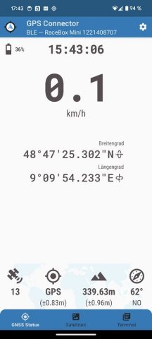 GPS Connector для Android — скриншот 1