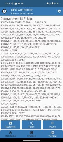 GPS Connector для Android — скриншот 3