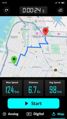 GPS спидометр : одометр для Android — скриншот 3