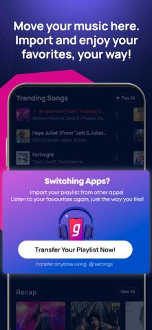 Gaana: MP3 Songs, Music App для Android — скриншот 4