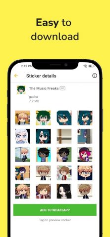 Gacha Stickers for WA для Android — скриншот 2