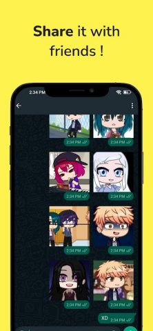 Gacha Stickers for WA для Android — скриншот 3