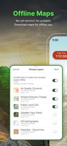 Gaia GPS (Topo Maps) для Android — скриншот 2