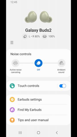 Galaxy Buds2 Manager для Android — скриншот 1