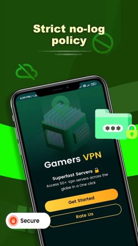 Gamers VPN: Low Ping Gaming для Android — скриншот 2