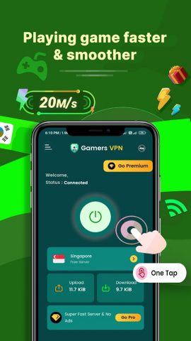 Gamers VPN: Low Ping Gaming для Android — скриншот 5