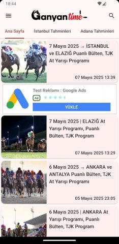GanyanTime — Altılı Tahminleri для Android — скриншот 1