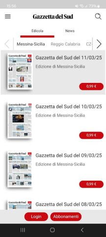 Gazzetta Del Sud для Android — скриншот 2