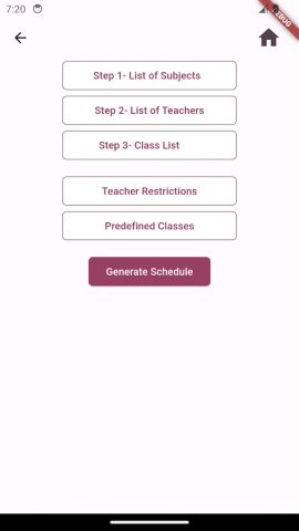 Генератор школьного расписания для Android — скриншот 2