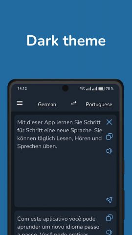German Portuguese Translator для Android — скриншот 4