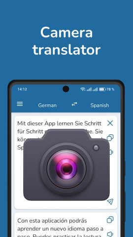 German Spanish Translator для Android — скриншот 2