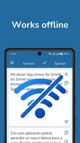 German Spanish Translator для Android — скриншот 3