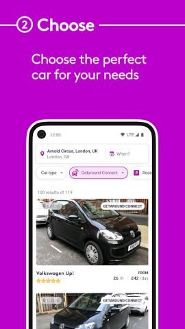 Getaround — car rental для Android — скриншот 3